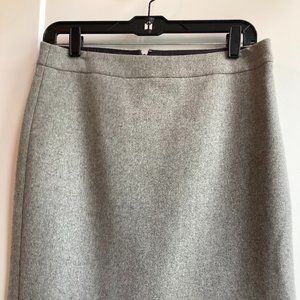 J.CREW Gray Wool Pencil Skirt 2